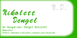 nikolett dengel business card